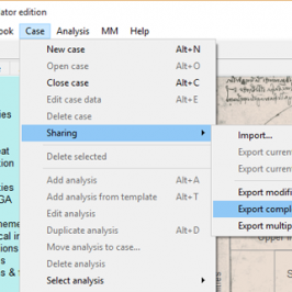 How to backup cases or export cases?